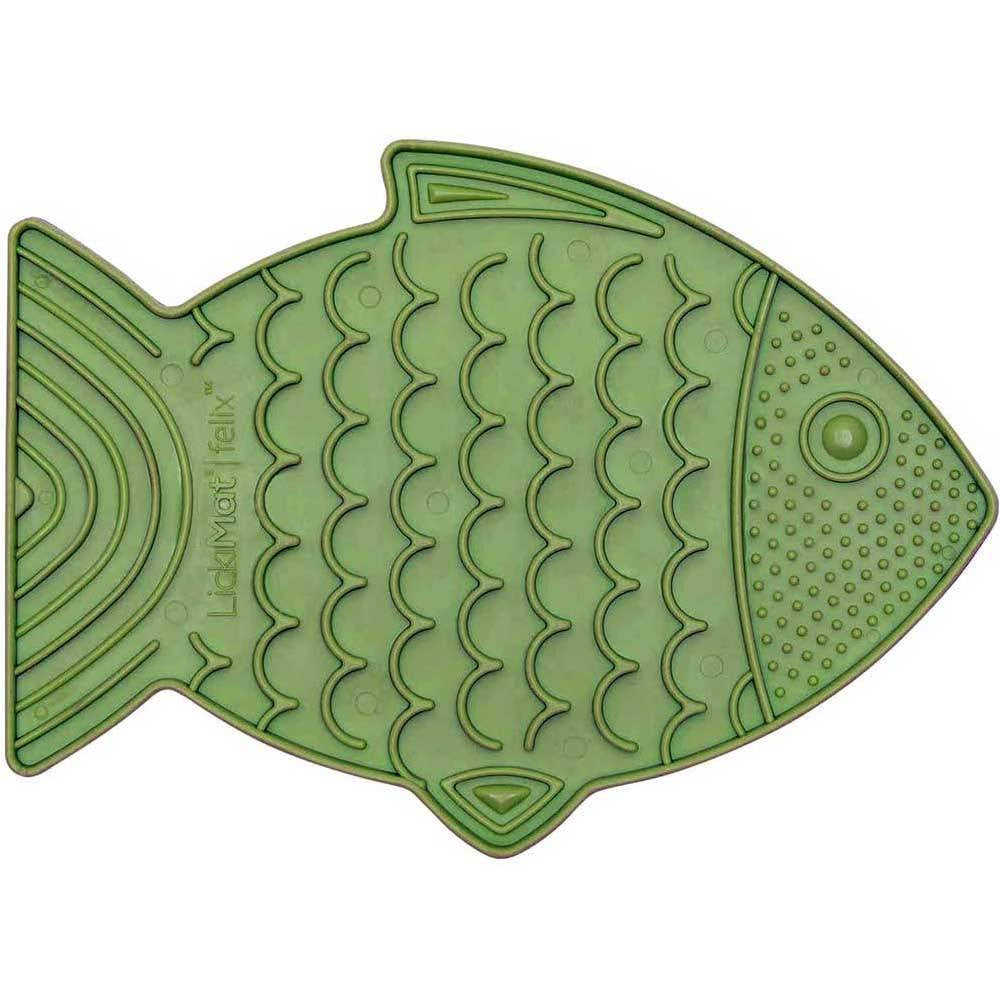 Lickimat Felix Fish Shaped Slow Feeder For Cats