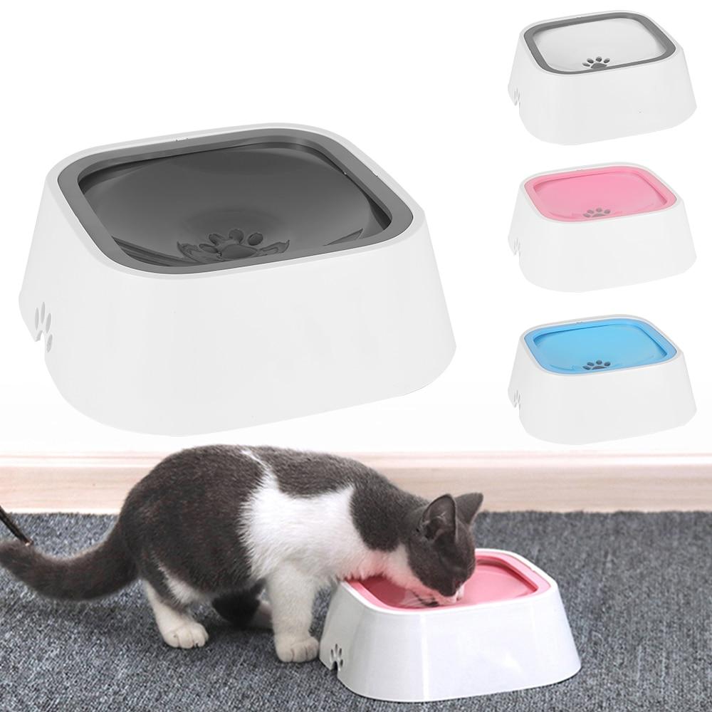 1.5L Pet Drinking Water Bowl Floating Non-Wetting Mouth Dog Cat Bowl